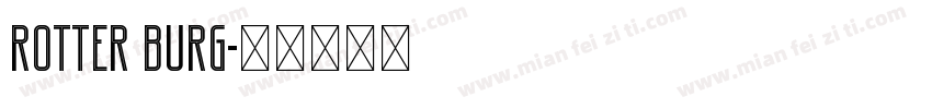 rotter burg字体转换